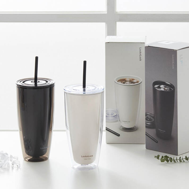 [Bộ Đôi Hè Xịn – Giảm thêm 10% Với Mã LHC4267] Ly Nhựa Có Ống Hút Lock&Lock - 750ml - 4 Màu (Đen, Ngà, Xanh Nước Biển, Vàng) - HAP507 image number null